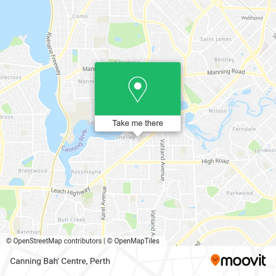 Mapa Canning Bah' Centre