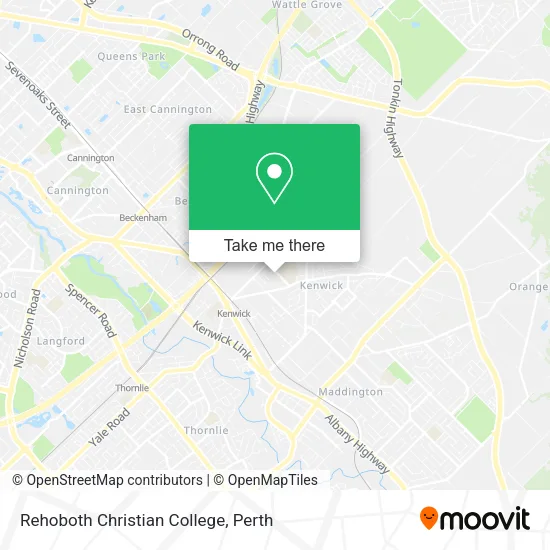 Rehoboth Christian College map