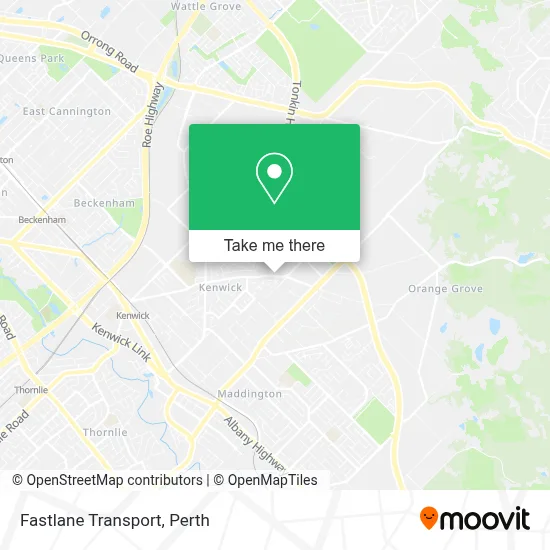 Mapa Fastlane Transport