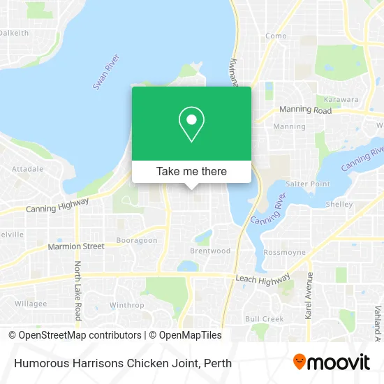 Mapa Humorous Harrisons Chicken Joint