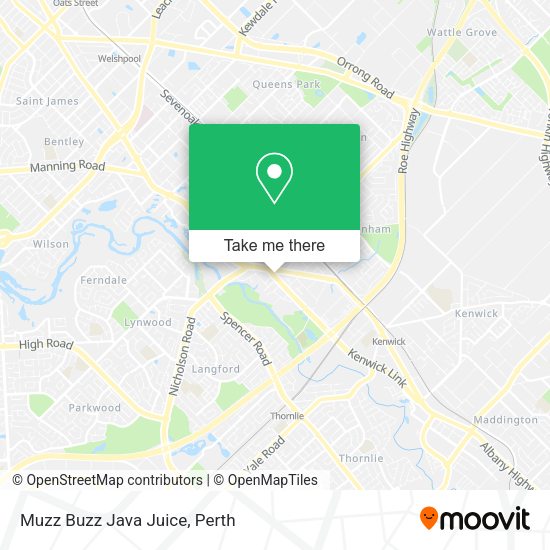 Muzz Buzz Java Juice map