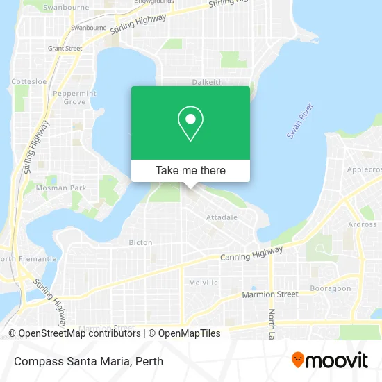 Mapa Compass Santa Maria