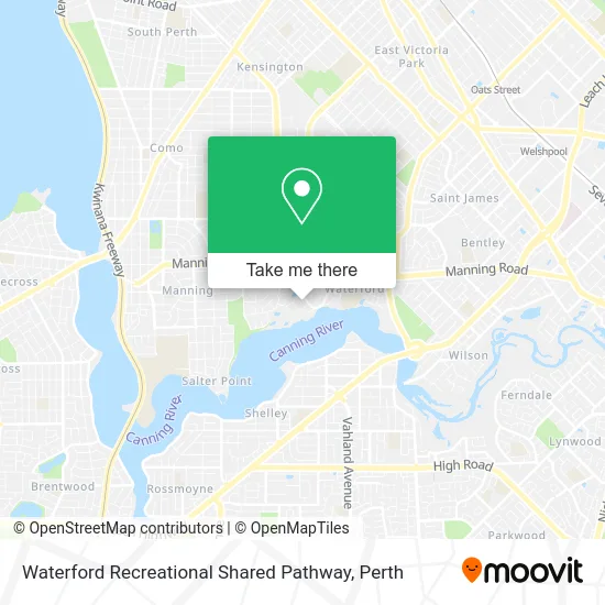 Mapa Waterford Recreational Shared Pathway
