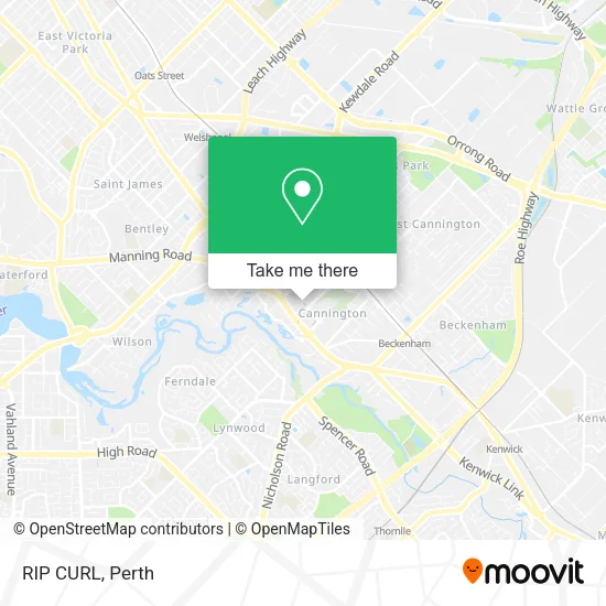 RIP CURL map