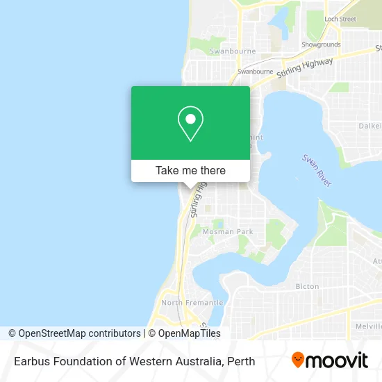 Earbus Foundation of Western Australia map