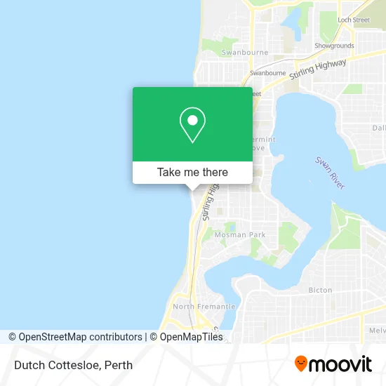 Mapa Dutch Cottesloe