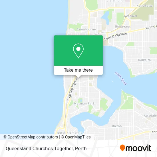 Mapa Queensland Churches Together