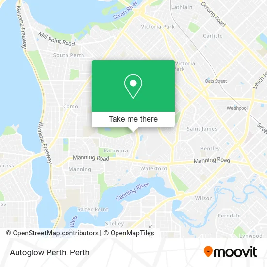 Mapa Autoglow Perth