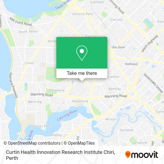 Mapa Curtin Health Innovation Research Institute Chiri