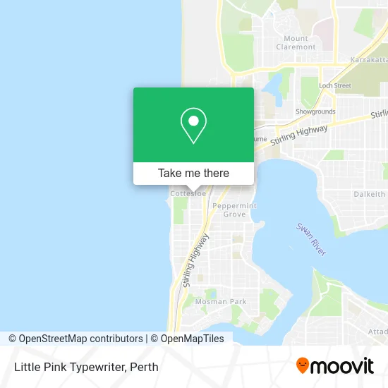 Mapa Little Pink Typewriter