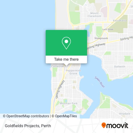 Goldfields Projects map