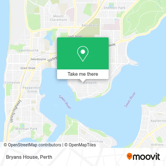 Mapa Bryans House