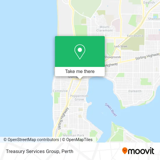 Treasury Services Group map
