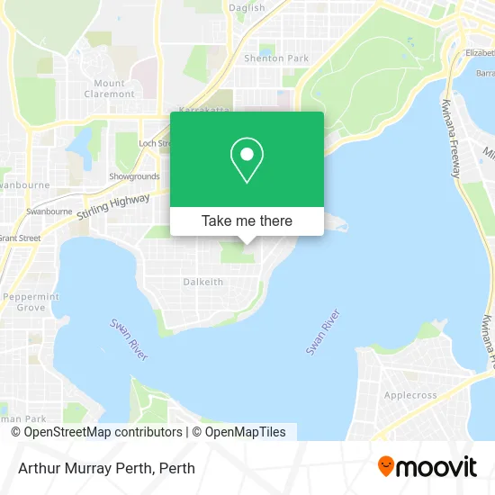 Mapa Arthur Murray Perth