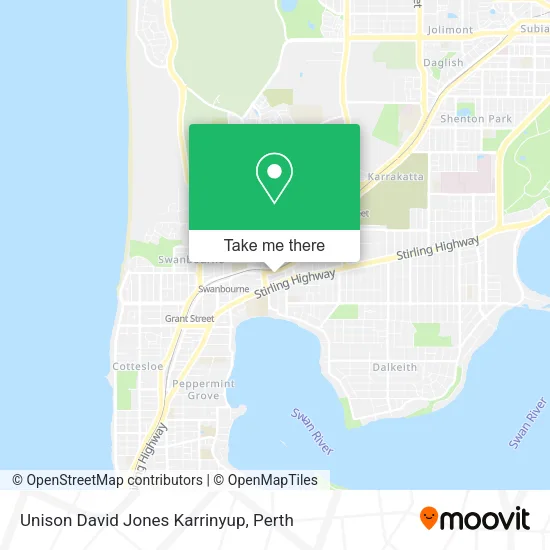 Unison David Jones Karrinyup map