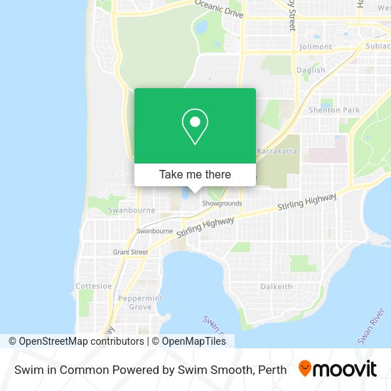 Swim in Common Powered by Swim Smooth map