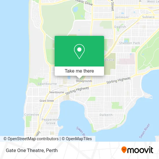 Mapa Gate One Theatre