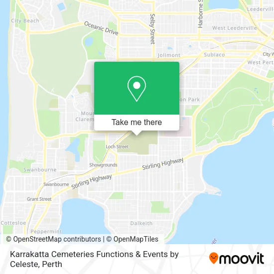 Karrakatta Cemeteries Functions & Events by Celeste map