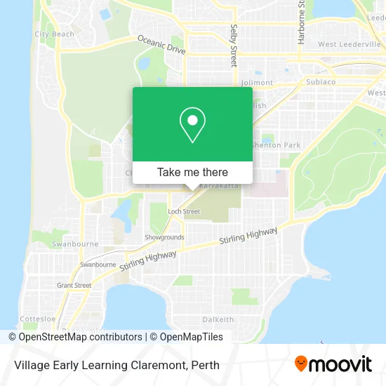 Village Early Learning Claremont map