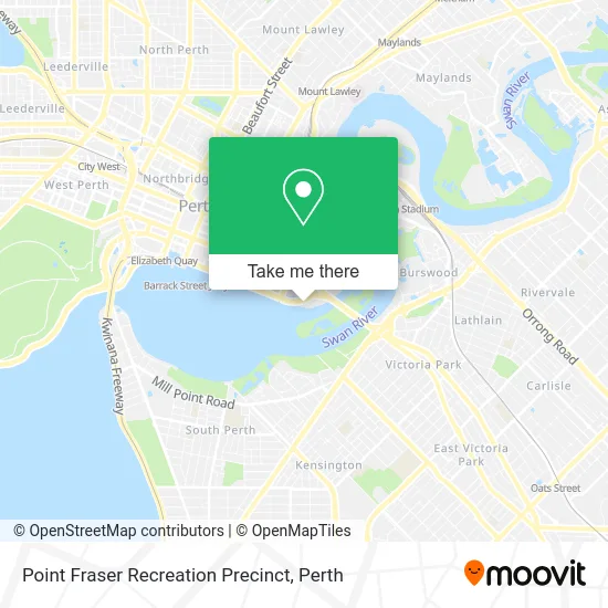 Mapa Point Fraser Recreation Precinct
