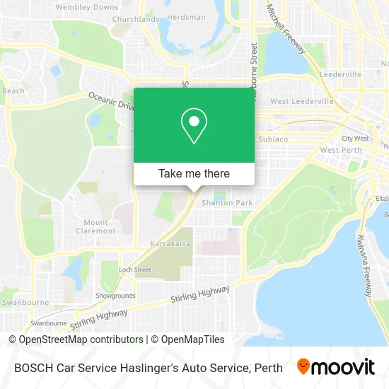 Mapa BOSCH Car Service Haslinger's Auto Service