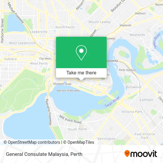 Mapa General Consulate Malaysia