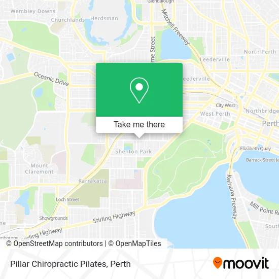 Mapa Pillar Chiropractic Pilates