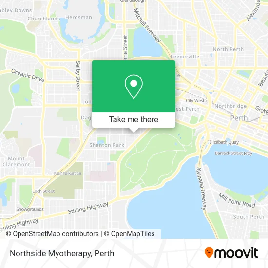 Mapa Northside Myotherapy