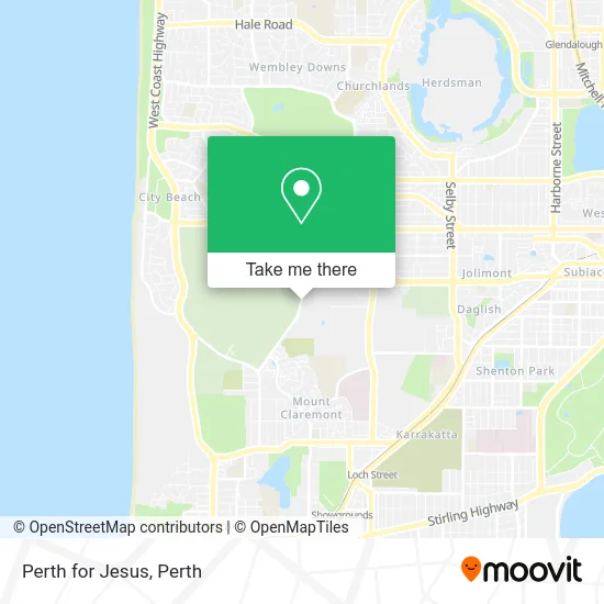 Mapa Perth for Jesus