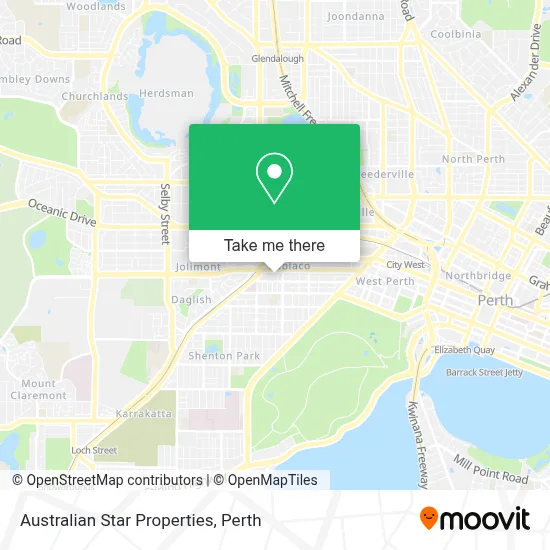 Mapa Australian Star Properties
