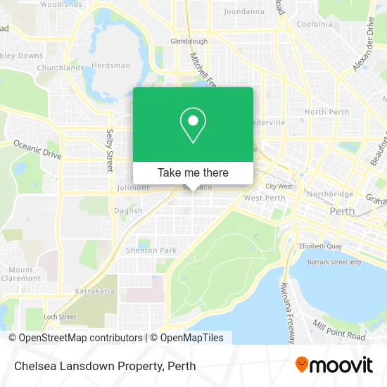 Mapa Chelsea Lansdown Property