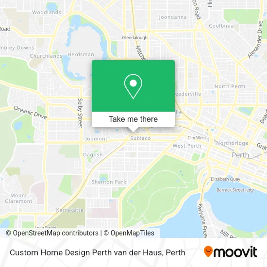 Custom Home Design Perth van der Haus map