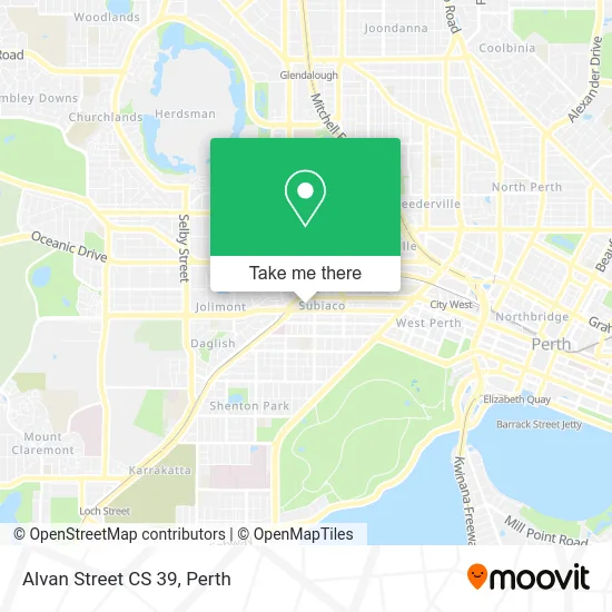 Mapa Alvan Street CS 39