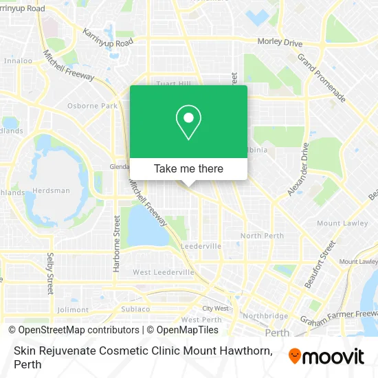 Skin Rejuvenate Cosmetic Clinic Mount Hawthorn map