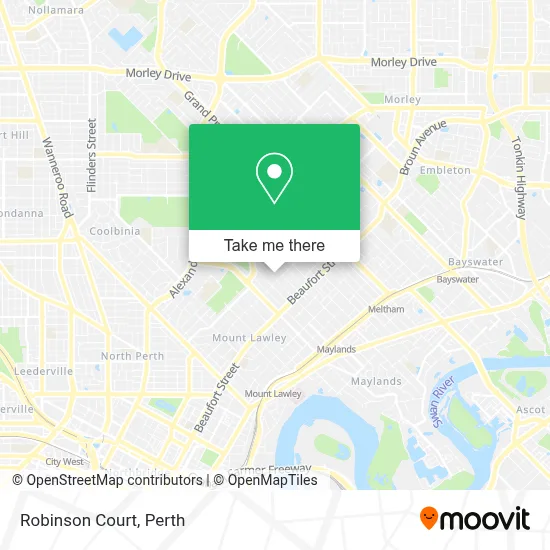 Mapa Robinson Court