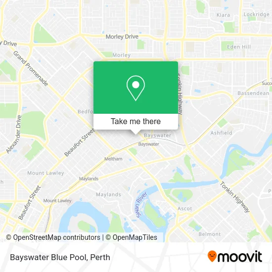 Bayswater Blue Pool map