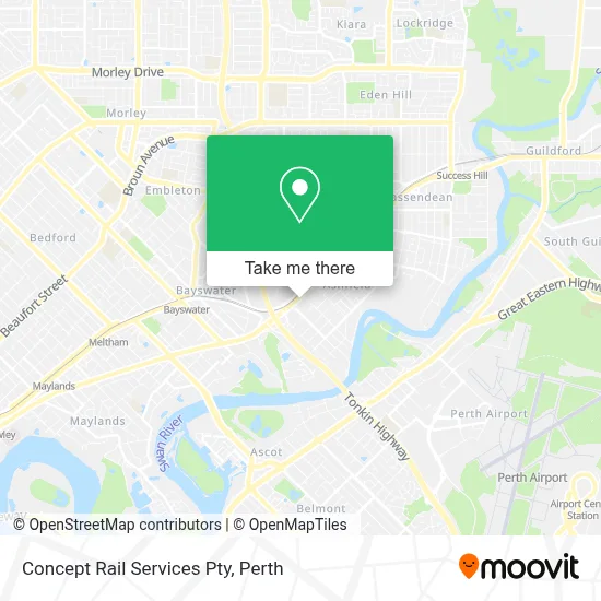 Mapa Concept Rail Services Pty