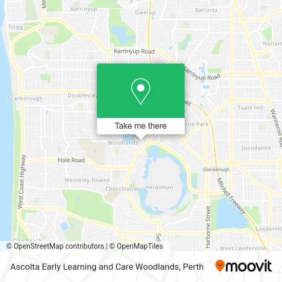 Mapa Ascolta Early Learning and Care Woodlands