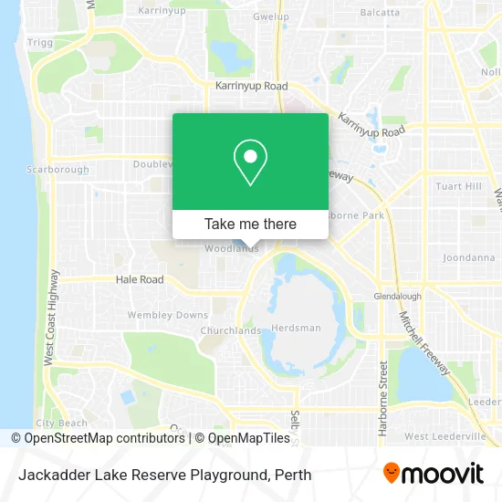 Jackadder Lake Reserve Playground map