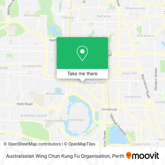 Mapa Australasian Wing Chun Kung Fu Organisation
