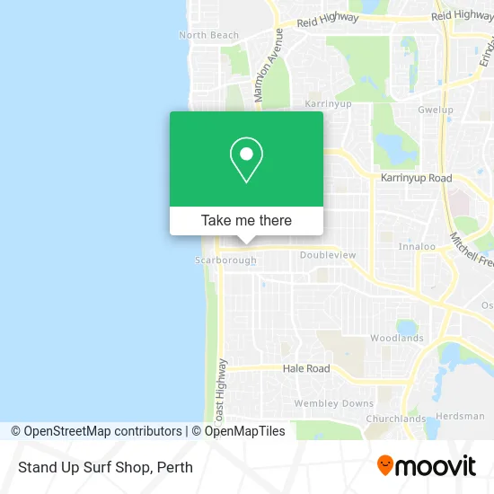 Mapa Stand Up Surf Shop