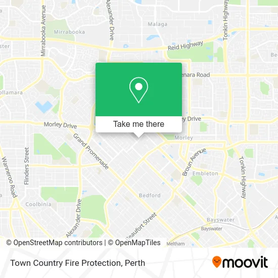 Mapa Town Country Fire Protection