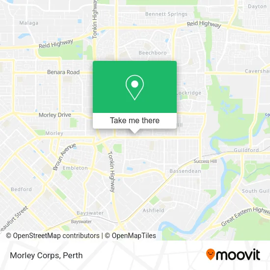 Morley Corps map