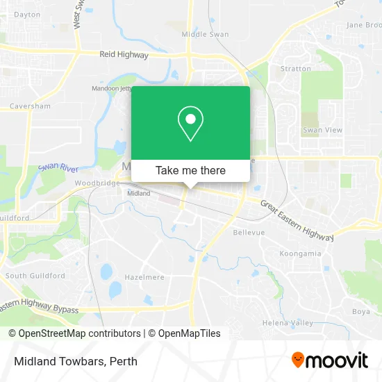 Mapa Midland Towbars