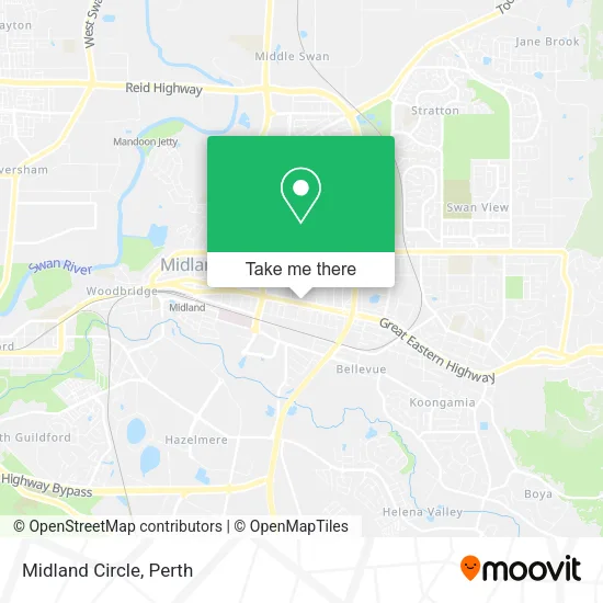 Midland Circle map