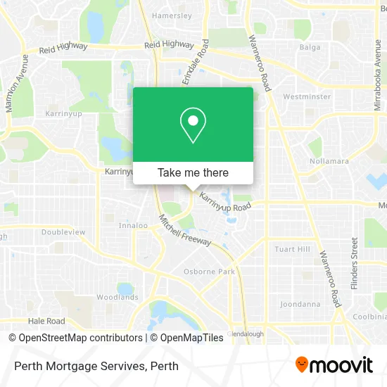 Mapa Perth Mortgage Servives