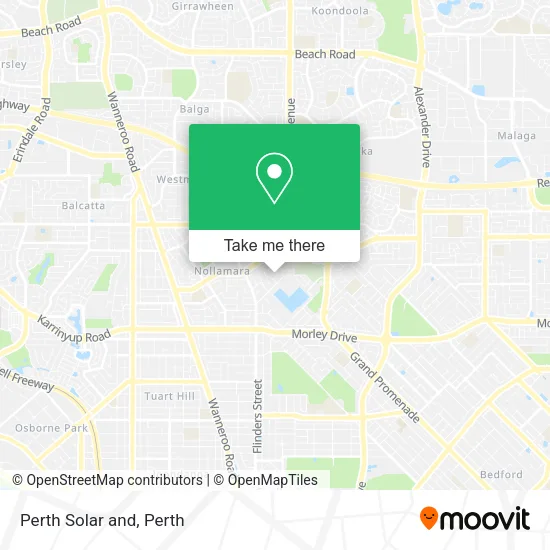 Perth Solar and map