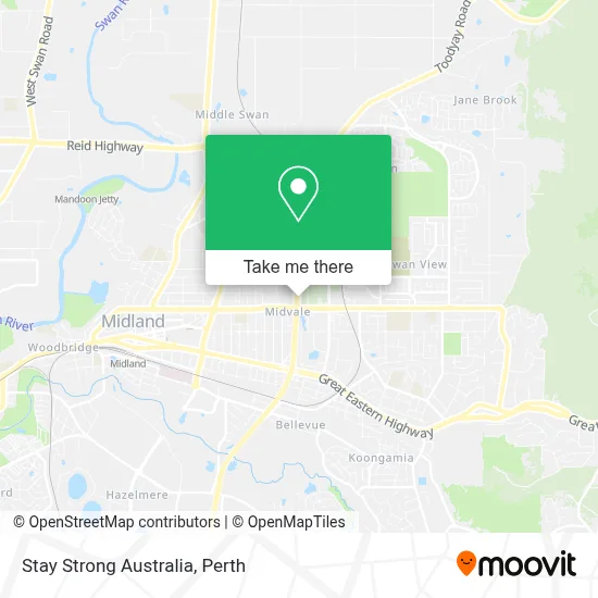 Mapa Stay Strong Australia