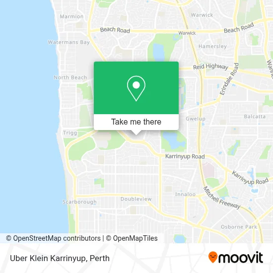 Mapa Uber Klein Karrinyup