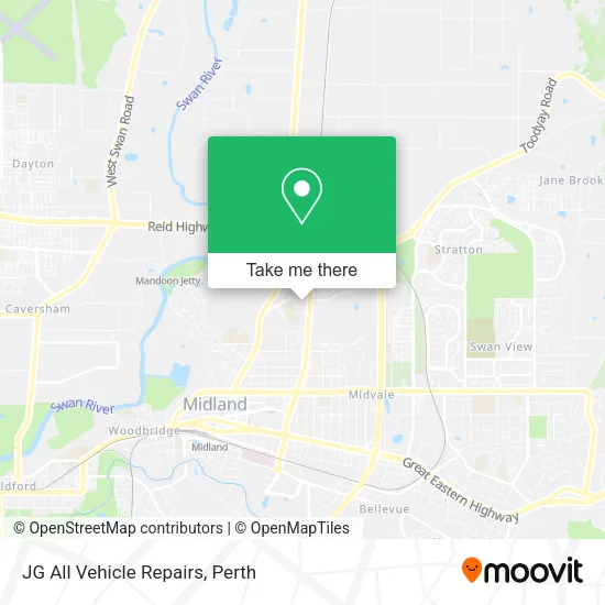 JG All Vehicle Repairs map